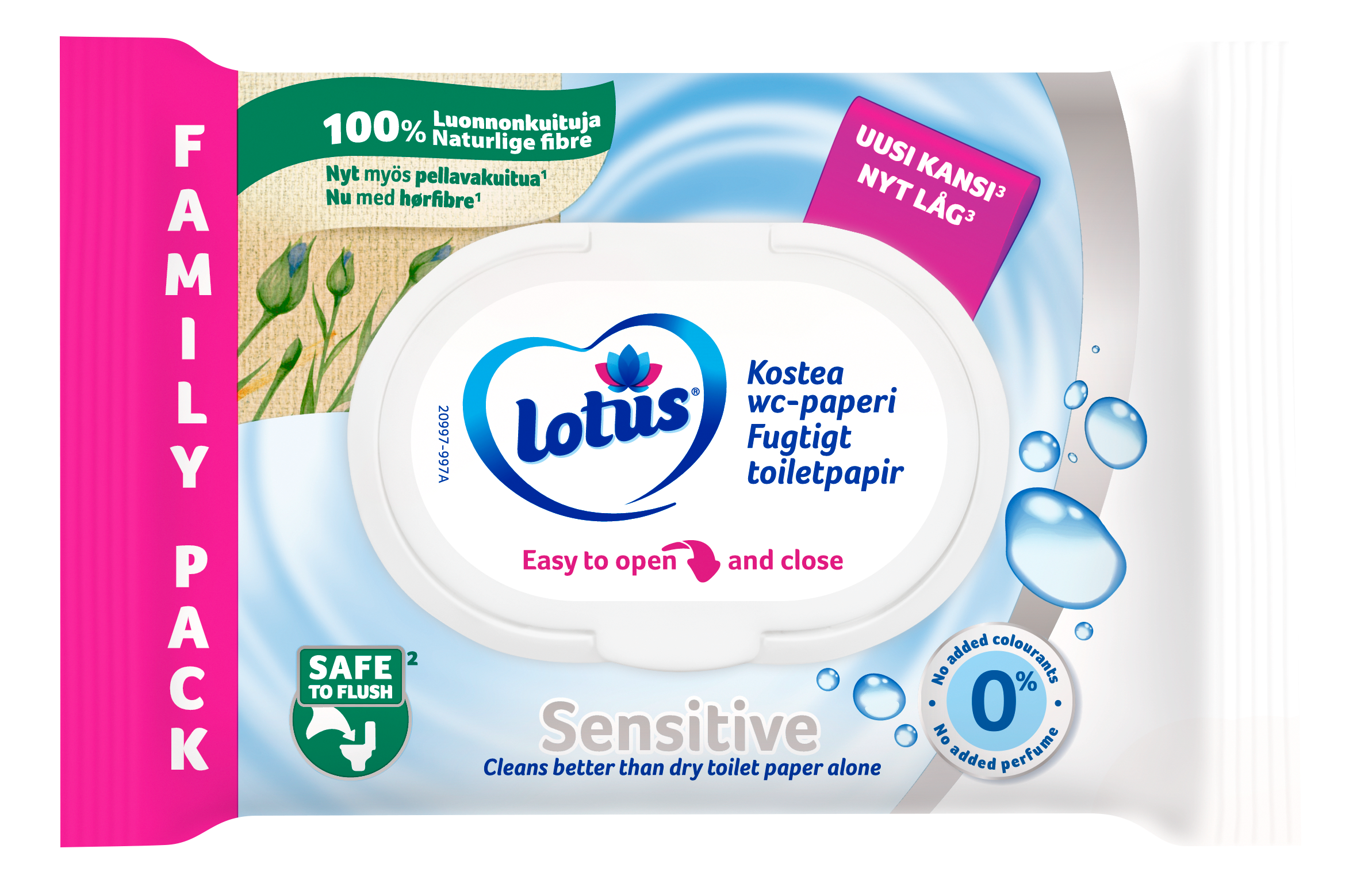 Lotus Sensitive Fuktigt toalettpapper