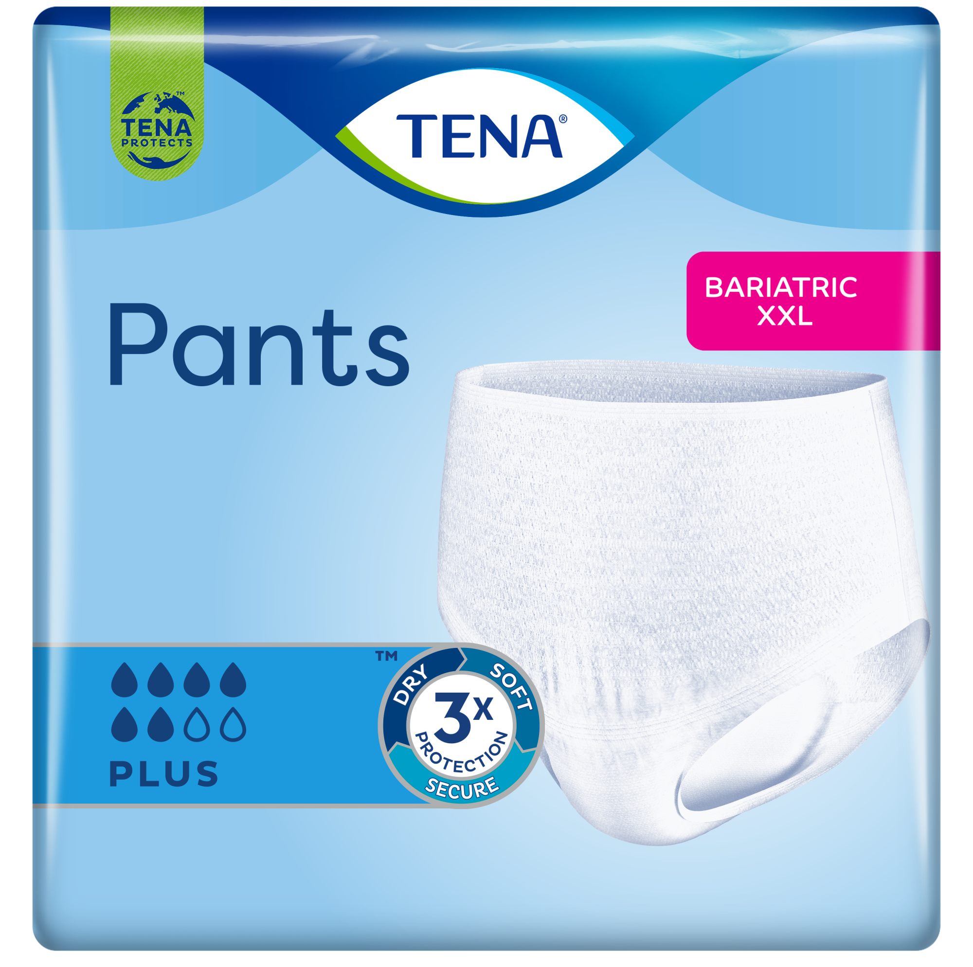 TENA Pants Bariatric Plus | Bleie for overvektige voksne 
