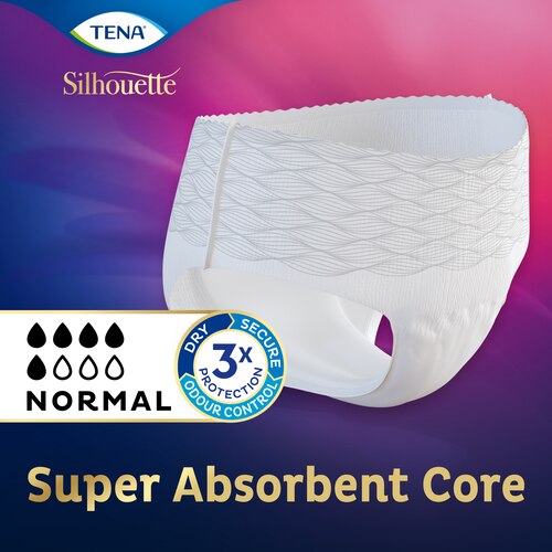 TENA Silhouette Incontinence Pants Normal Size Medium 12 Pack