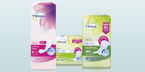Упаковки продукции TENA Lady