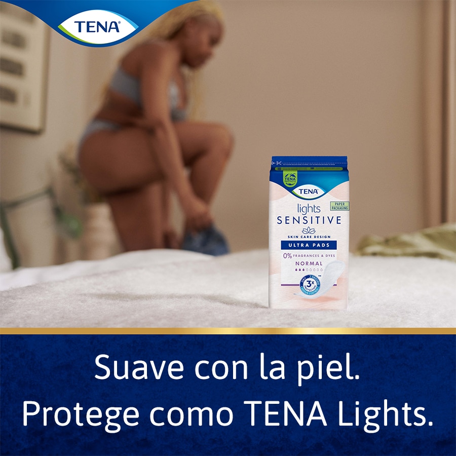 Suave con la piel, protege como TENA Lights