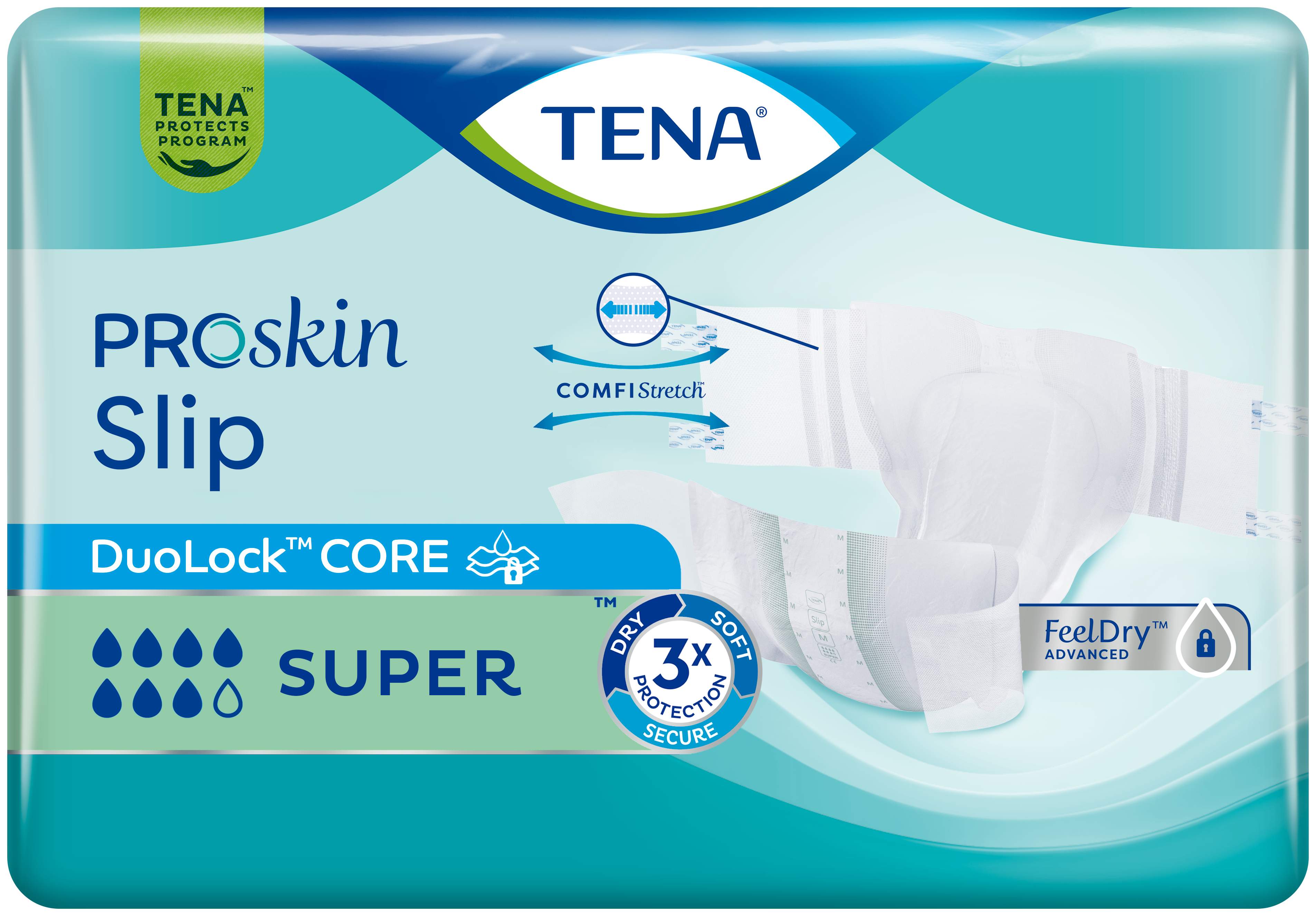 Packungsabbildung von TENA Proskin Slip Super