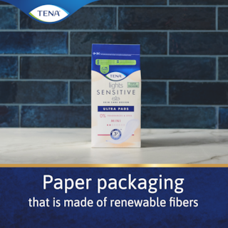 Paper packaging that is made of renewable fibers