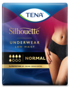 TENA Silhouette Normal Low Waist Noir - Incontinence underwear