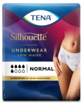 TENA Silhouette Normal Low Waist Blanc – feminint hvitt inkontinensundertøy for kvinner