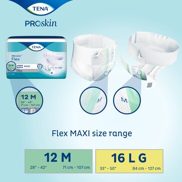 TENA ProSkin™ Flex Maxi size range