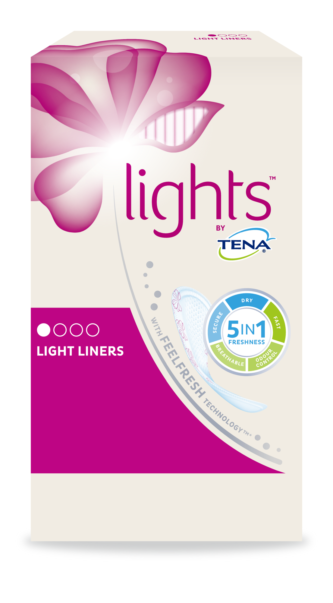 lights by TENA Light Liners for women 
