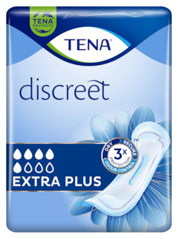 TENA Discreet Extra Plus | Sieviešu pakete urīna nesaturēšanai ar momentānu uzsūkšanu