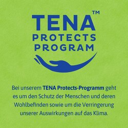 Mit unserem TENA Protects Programm reduzieren wir bis 2030 Schritt für Schritt unseren CO2-Ausstoss in Europa um 50 % –  für einen besseren ökologischen Fussabdruck.