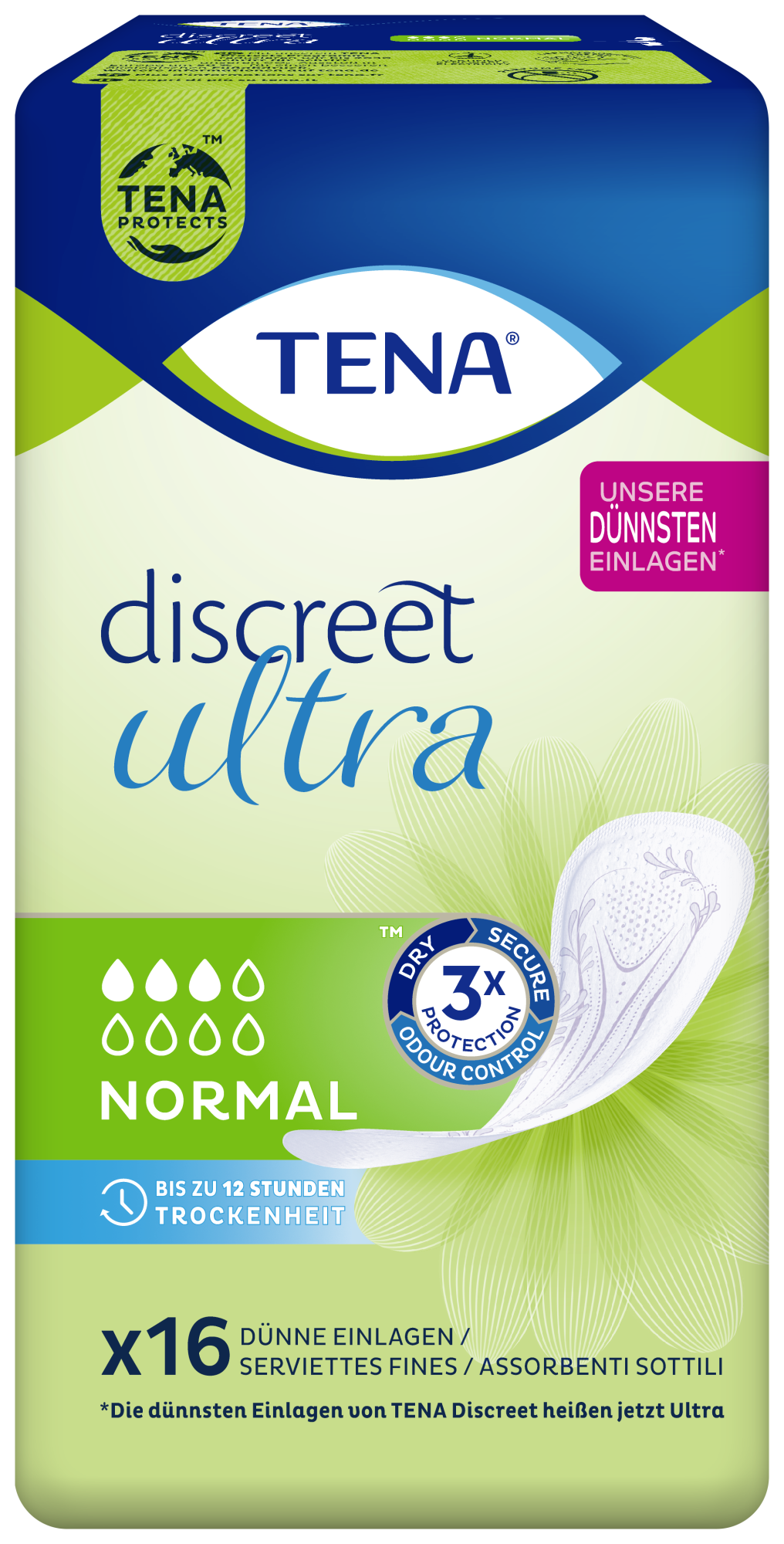 TENA Discreet Ultra Pad Normal | Assorbenti per incontinenza