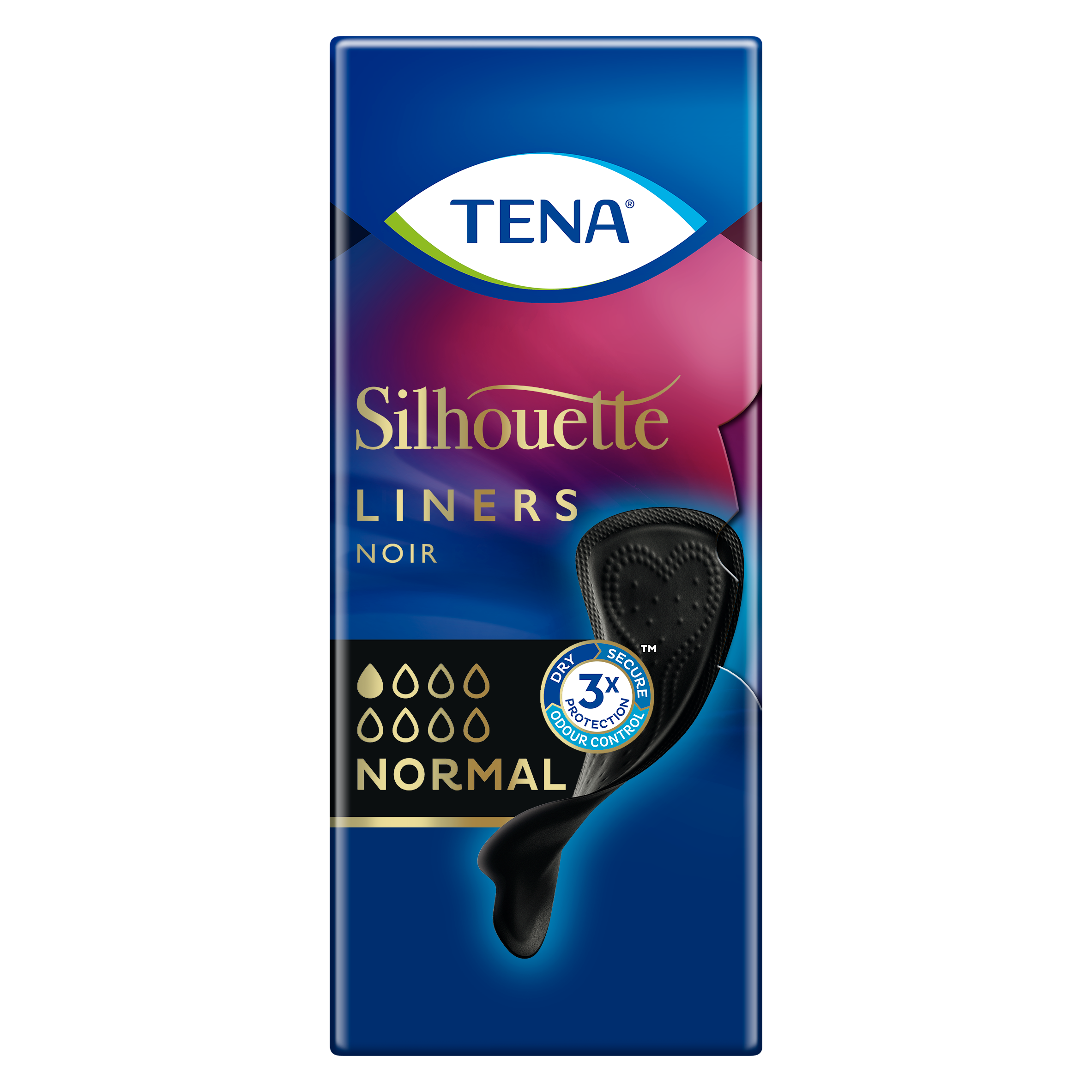TENA Silhouette Noir Slipeinlagen Normal TENA Silhouette Noir Slipeinlagen Normal