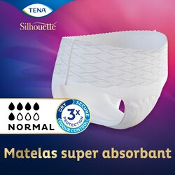 Sous-vêtement absorbant TENA Silhouette vous aidant à rester au sec et protégée