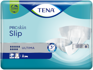 Nohavičky TENA Slip Ultima – všestranné inkontinenčné plienkové nohavičky so širokými upevňovacími páskami