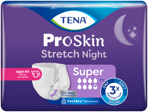 Billede af pakken af TENA Proskin Stretch Night