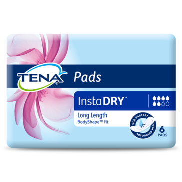 TENA Pads InstaDry Long packshot