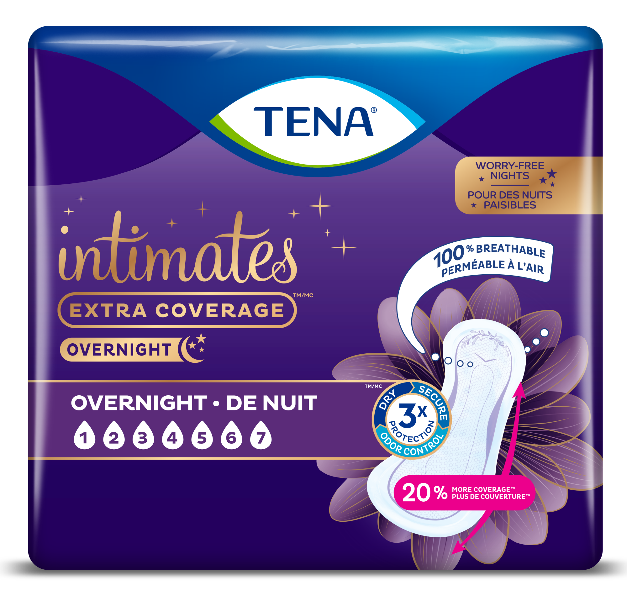 TENA Intimates Overnight Extra Coverage | Incontinence Pads