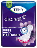 TENA Discreet Maxi Night | Nachtelijk incontinentieverband voor vrouwen
