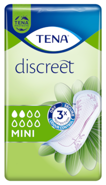 TENA Discreet Mini | Huomaamaton ja varma inkontinenssisuoja naisille