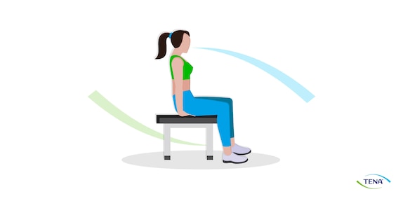 Beckenbodenübung 2 Die Sitzbeinhöcker zusammenziehen Beckenbodenübung 2 Die Sitzbeinhöcker zusammenziehen