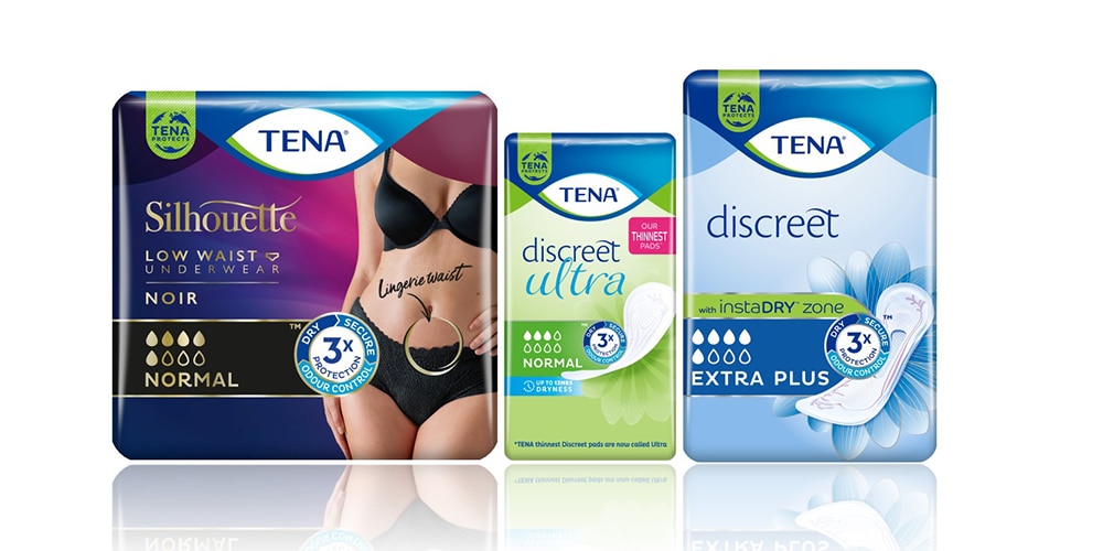 TENA-produkter för kvinnor