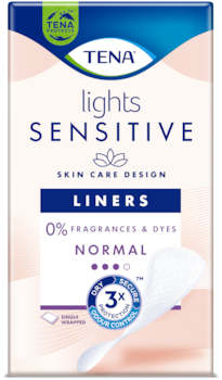 TENA Lights Sensitive Normal Single Wrap | Inkontinenstrusseindlæg