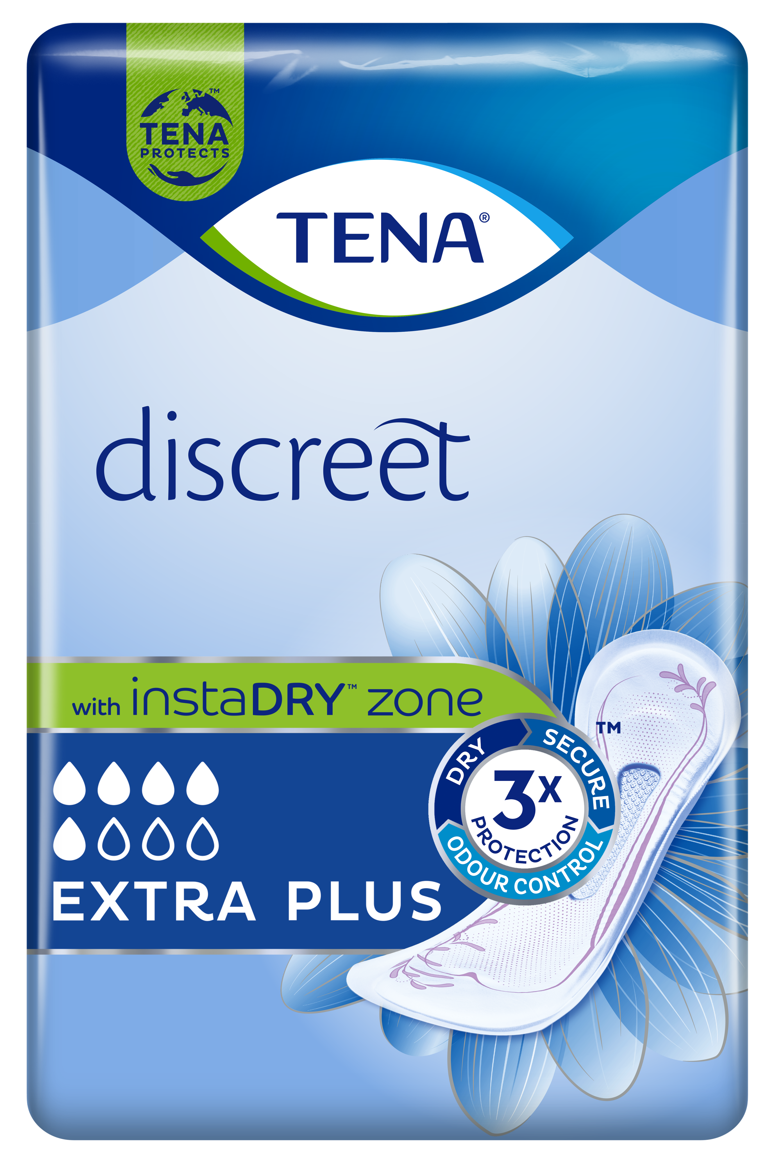 TENA Discreet Extra Plus | Inkontinensskydd för ett enastående skydd