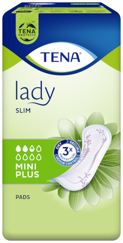 TENA Lady Slim Mini Plus  Dyskretne i niezawodne podpaski na nietrzymanie moczu dla kobiet