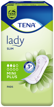 TENA Slim Mini Plus | Diskrétní a spolehlivé inkontinenční vložky pro ženy