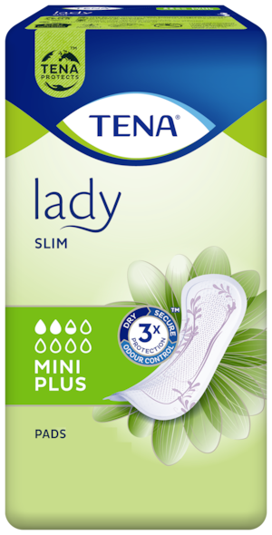 TENA Slim Mini Plus | Diskrétní a spolehlivé inkontinenční vložky pro ženy