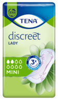 TENA Discreet Mini Diskrete und sichere Inkontinenzeinlagen für Frauen