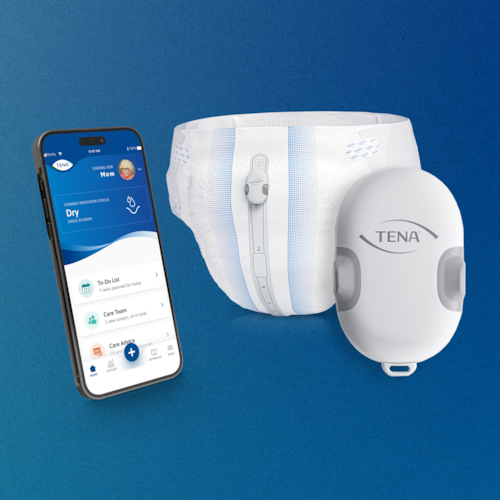 TENA SmartCare Change Indicator with the TENA Family Care app 