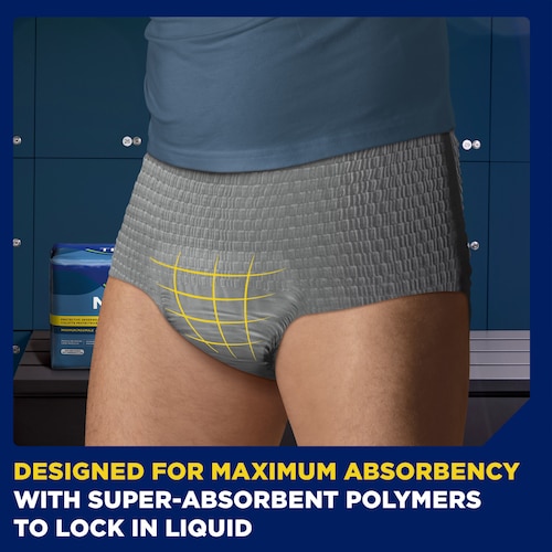 TENA Men Protective Underwear Maximum are designed for maximum absorbency