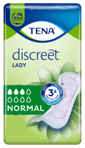 TENA Lady Discreet Normal | Diskrete und sichere Inkontinenzeinlagen für Frauen
