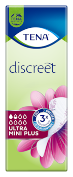 TENA Discreet Ultra Mini Plus | Penso diário discreto para perdas de urina ligeiras