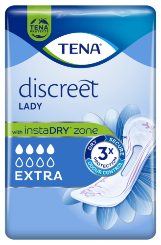 TENA Lady Discreet Extra | Inkontinenzprodukt für außergewöhnlich sicheren Schutz 