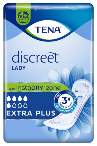 TENA Lady Discreet Extra Plus | Inkontinenzprodukt für außergewöhnlich sicheren Schutz