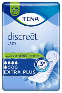 TENA Lady Discreet Extra Plus | Inkontinenzprodukt für außergewöhnlich sicheren Schutz