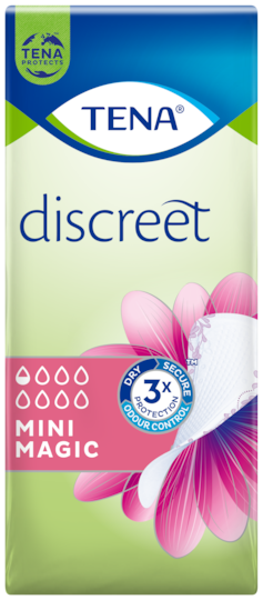 TENA Discreet Mini Magic | Penso diário para incontinência para perdas de urina ligeiras