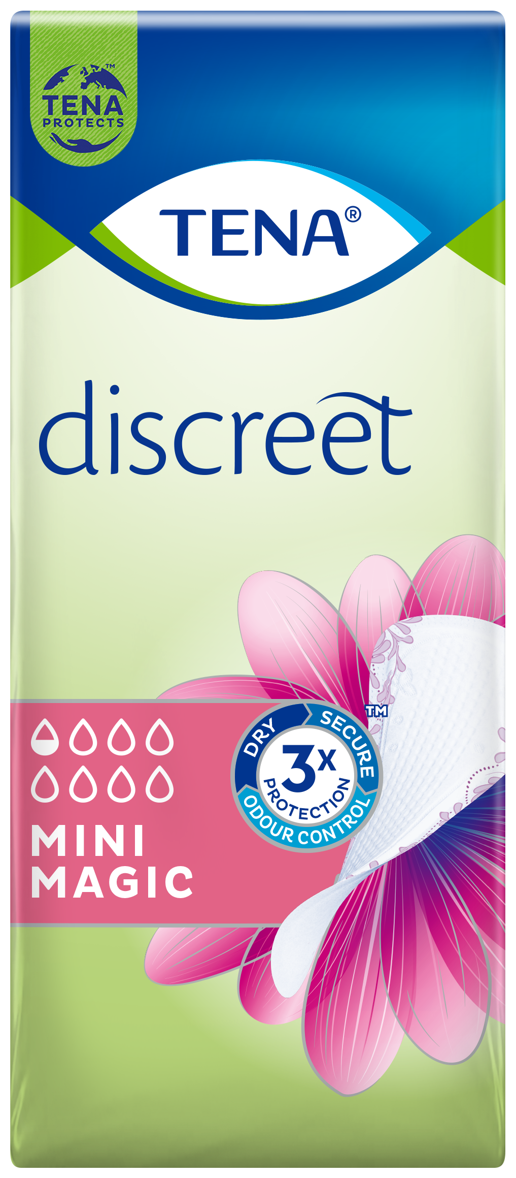 TENA Discreet Mini Magic | Trosskydd för inkontinens vid små urinläckage