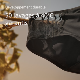 Culotte absorbante lavable et réutilisable au design élégant et conçue pour réduire les déchets