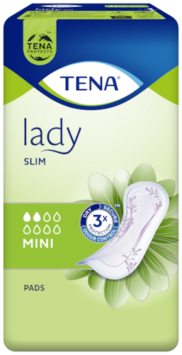 TENA Lady Slim Mini  Dyskretne i niezawodne specjalistyczne podpaski na lekkie nietrzymanie moczu