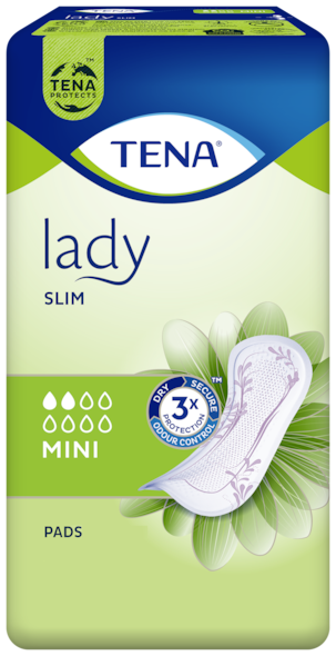TENA Lady Slim Mini | Kadınlar için gizli ve güvenli mesane pedleri