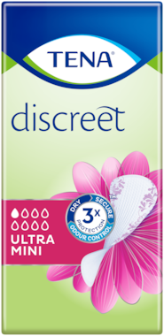 TENA Discreet Ultra Mini | Truseinnlegg for inkontinens ved små urinlekkasjer