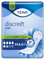 TENA Lady Discreet Maxi | Inkontinenzprodukt für Frauen mit sofortiger Absorptionskraft