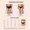 Guide des tailles de TENA Silhouette Culotte absorbante lavable