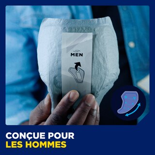 Forme adaptée à l’anatomie masculine
