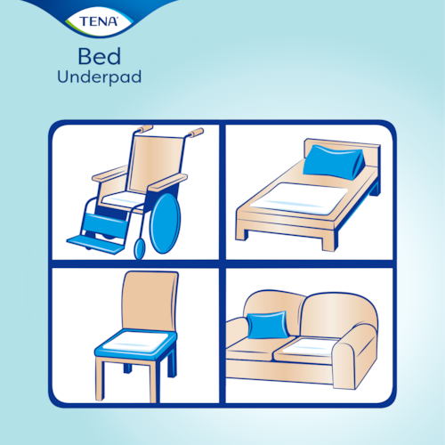 TENA Bed Underpad Super Protection de lit pour incontinence 60 x