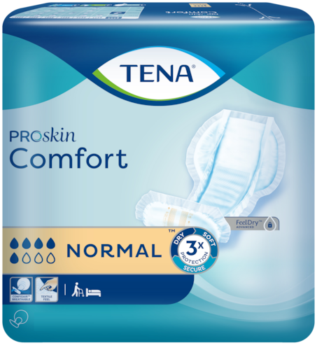 TENA Comfort Normal | Large shaped incontinence pad