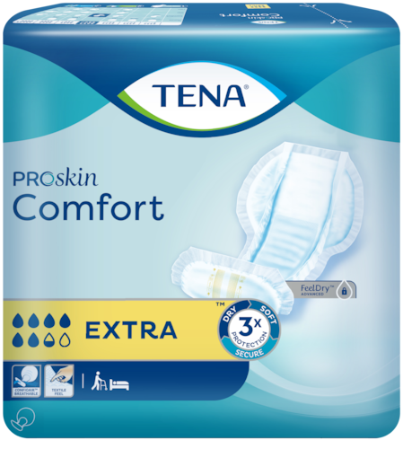 TENA Comfort Extra | Large shaped incontinence pad