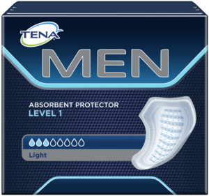 Protetor absorvente TENA MEN Nível 1 – Pensos masculinos absorventes para perdas de urina e incontinência ligeiras